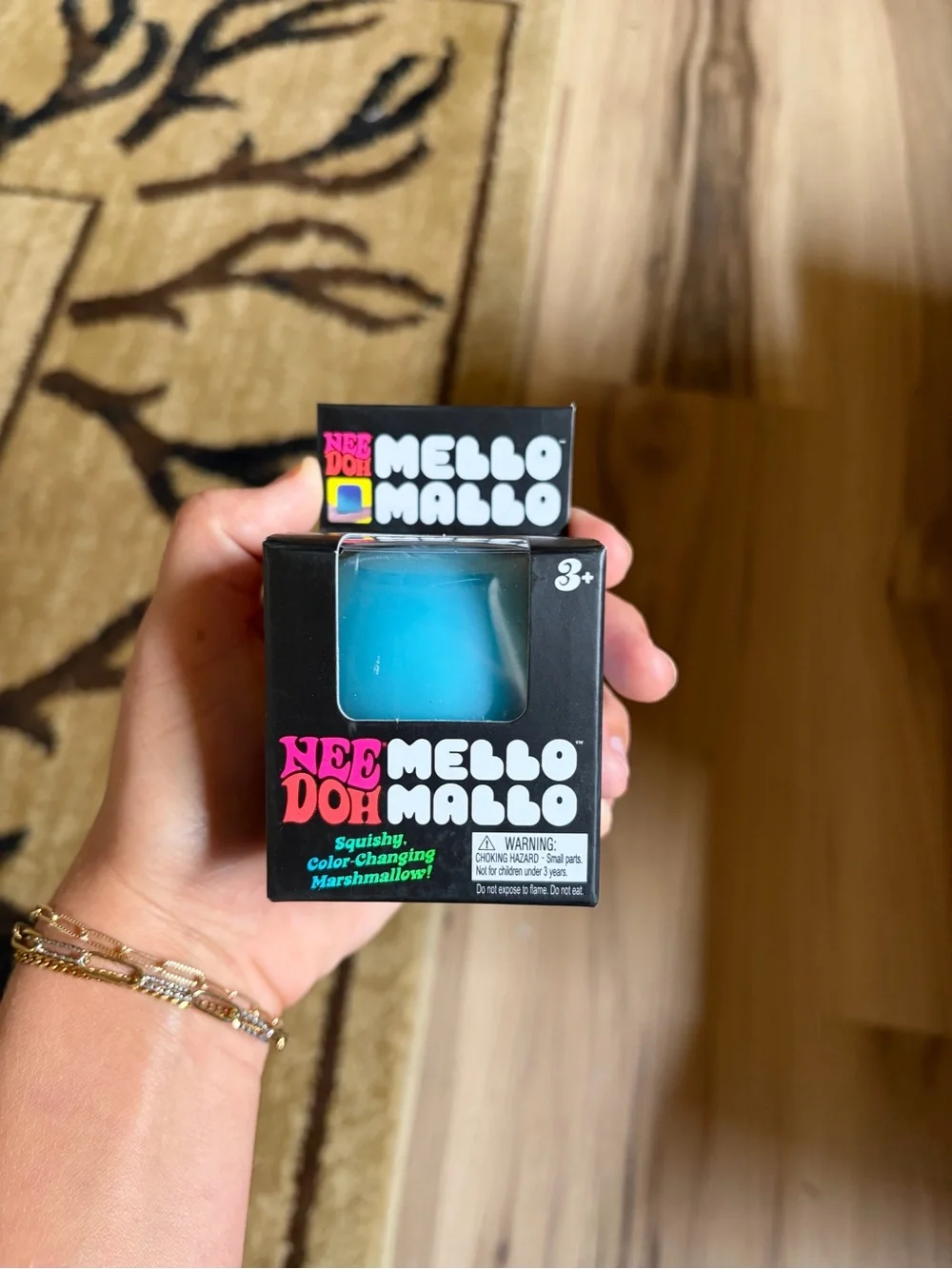 NeeDoh Mello Mallo Color-Changing Marshmallow Toy - Blue